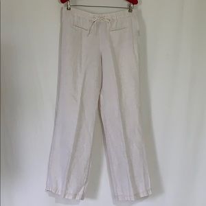 Style & Co 100% linen straight leg pull on pants